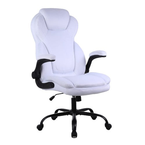 KASORIX Ergonomic Office Chair, Adjustable Swivel Chair with Velvet Lining, High-Back Lumbar Support, Flip-Up Armrests for Home, Office (Velvet White) KASORIX Ergonomic Office Chair, Adjustable Swivel Chair with Velvet Lining, High-Back Lumbar Support, Flip-Up Armrests for Home, Office (Velvet White)